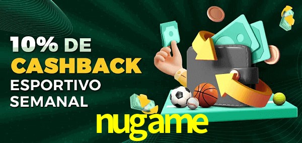 10% de bônus de cashback na nugame